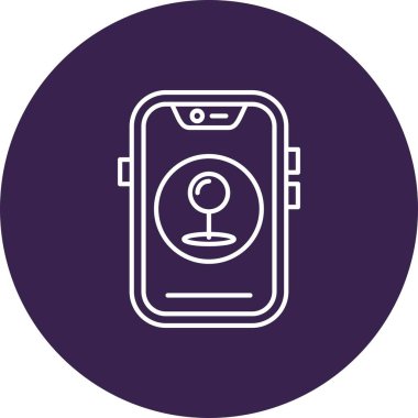 Vektör mobil ağ simgesi