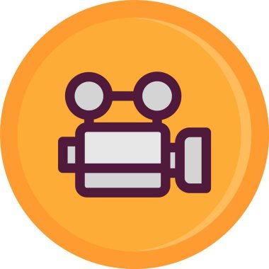 Kamera simgesi, vektör illüstrasyonu