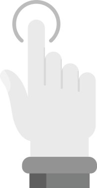 işaret parmağı simgesi ana hat biçiminde