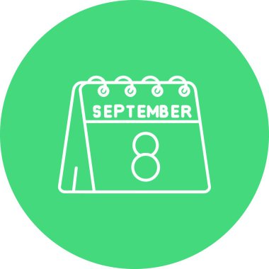 Takvim simgesinin vektör illüstrasyonu