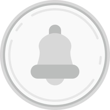 Moda biçimi izole edilmiş arkaplanda çan simgesi