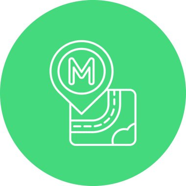 Bir haritanın vektör illüstrasyonu