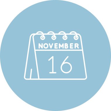 Takvim simgesi tasarımı, vektör illüstrasyonu