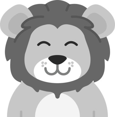 Hayvan ayı vahşi yaşam ikonu - ana hatlarıyla