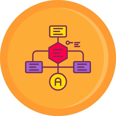 eşsiz veri entegrasyon vektör çizgisi simgesi