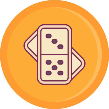 Kumarhane çipi ikonu. taslak kumarhane çipi vektör simgesi rengi düz izole