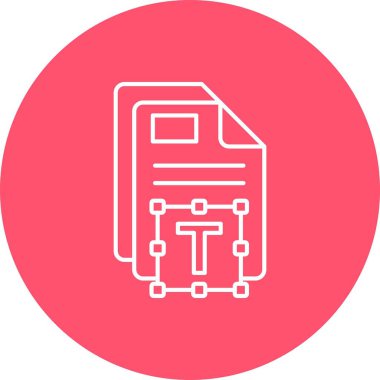 Vektör belgesi Simge illüstrasyonu