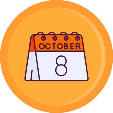 Takvim simgesi vektör illüstrasyonu