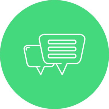 Vektör sohbet simgesi illüstrasyonu