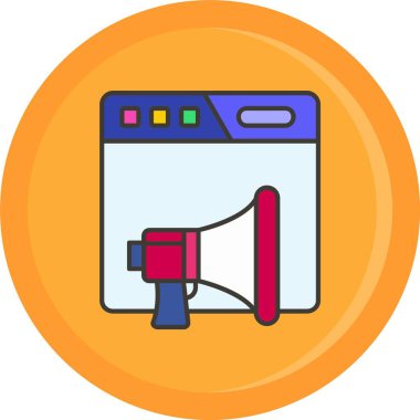 Hoparlör simgesi, vektör illüstrasyonu