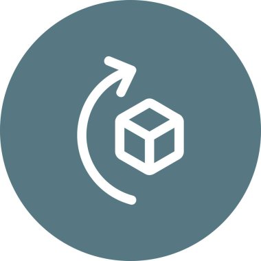 vektör küp simgesi