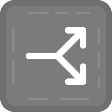 ok yönü sağ simgesi ana hat biçiminde