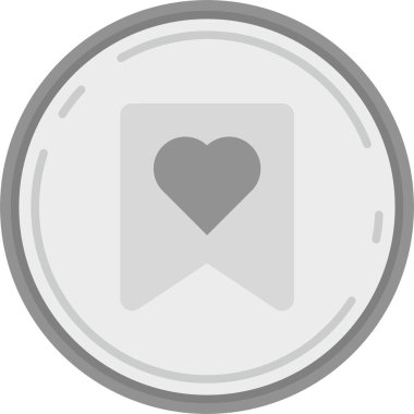 Kalp ikonu vektör illüstrasyonu