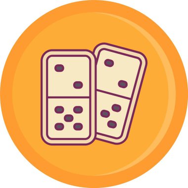 zar. Web simgesi basit illüstrasyon