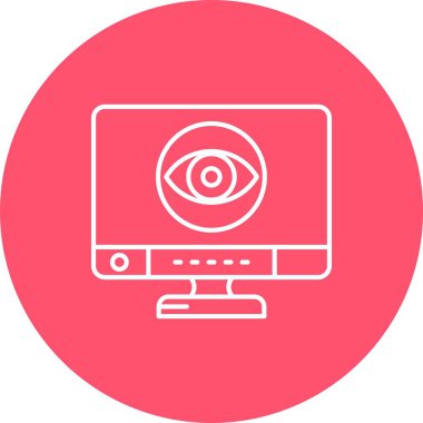 vektör izleyici ağ simgesi