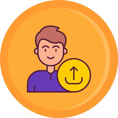 Bozuk parası olan bir adamın vektör çizimi