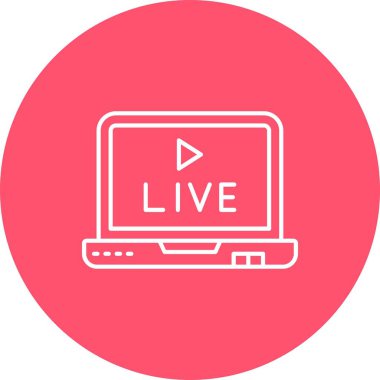 Soyut grupta izole edilmiş canlı simge