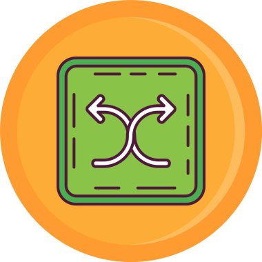 Yön işareti. vektör simgesi