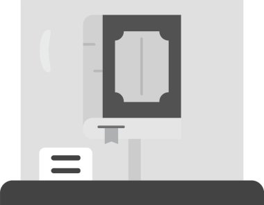 elektronik makinenin düz tasarım simgesi