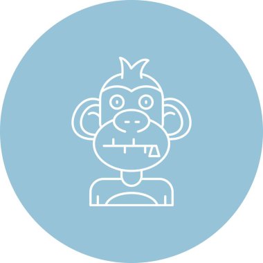 vektör maymun ico, vektör illüstrasyonu