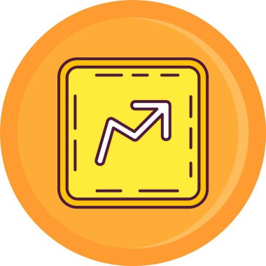 İş grafiği renk ana hatları vektörü