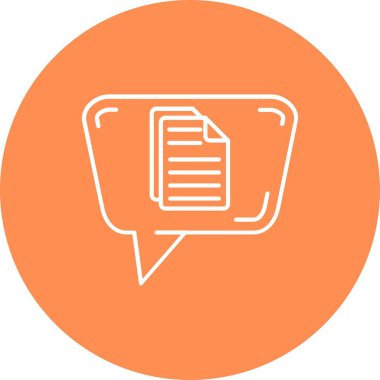 Kağıt simgesinin vektör illüstrasyonu