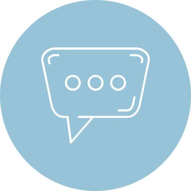 Vektör sohbet simgesi illüstrasyonu