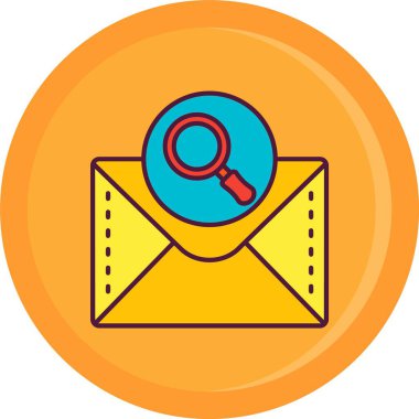 Seo arama simgesinin vektör illüstrasyonu