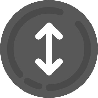 Yön ok simgesi, vektör illüstrasyonu