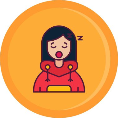 Çemberde uyuyan kadın