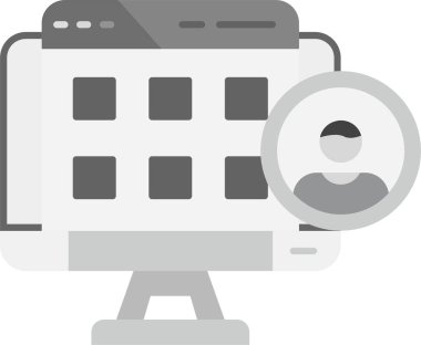 cctv düz vektör simgesi