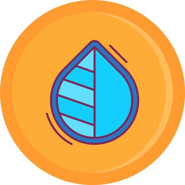 damla simgesi, vektör illüstrasyonu