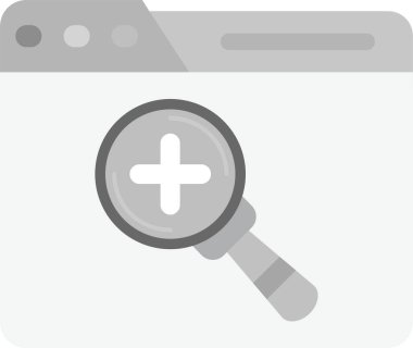 büyüteç simgesini, vektör, illüstrasyon