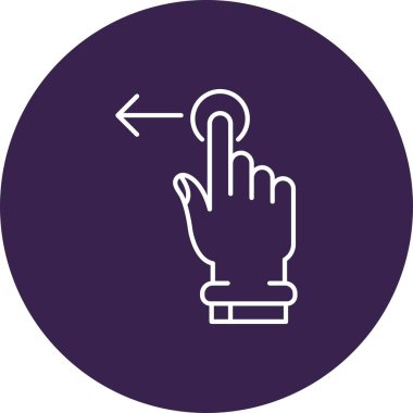 Parmak simgesinin vektör illüstrasyonu