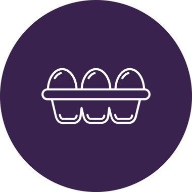 Yumurta simgesinin vektör çizimi