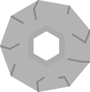 Donut tatlı çörek ikonu düz stil