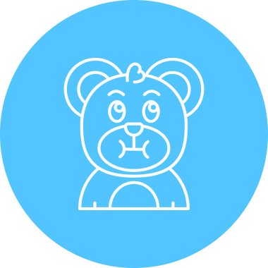 Ayı simgesinin vektör illüstrasyonu