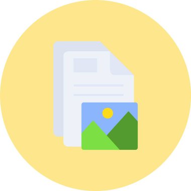 belge dosya simgesi düz biçimli