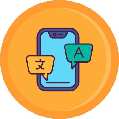 Vektör sohbet simgesi illüstrasyonu