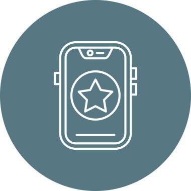 Benzersiz akıllı telefon vektör simgesi