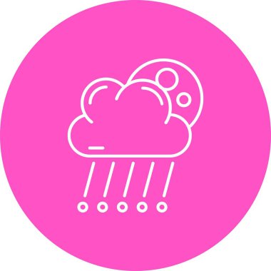 vektör yağmur simgesi çizimi