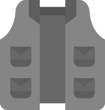 Ordu üniforması ikonu düz stil