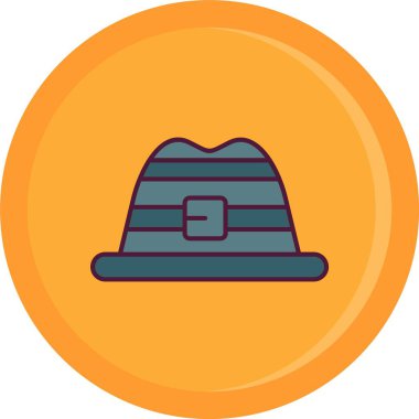 Eşsiz Cap Vektör Satır Simgesi