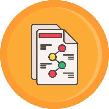 belge simgesi vektör illüstrasyonu