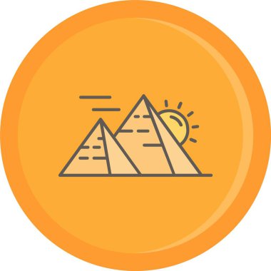 Vektör dağı Ico, vektör illüstrasyonu