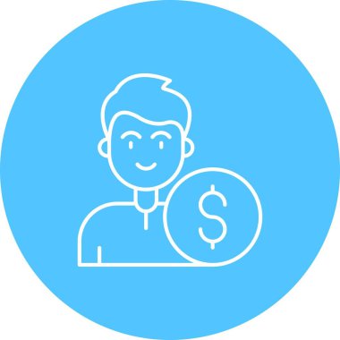 Vektör Adam Simgesi illüstrasyonu