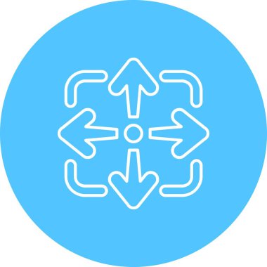 güzel oklar vektör çizgisi simgesi