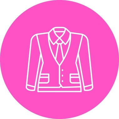 eşsiz ceket vektör simgesi