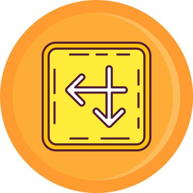 Satır simgesinin üstündeki ok yönünü