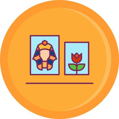 Bir buket çiçeğin vektör çizimi